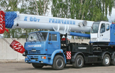 АРЕНДА АВТОКРАНА ГАЛИЧАНИН 60 ТОНН