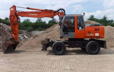 АРЕНДА КОЛЕСНОГО ЭКСКАВАТОРА HITACHI ZX160W