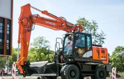 АРЕНДА КОЛЕСНОГО ЭКСКАВАТОРА HITACHI ZX190W