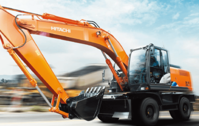 АРЕНДА КОЛЕСНОГО ЭКСКАВАТОРА Hitachi ZX210W-G с грейфером